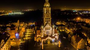 Ruda Śląska nocą